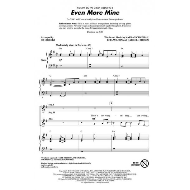 Even More Mine : (From My Big Fat Greek Wedding 2)