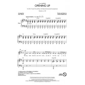 Opening Up (from Waitress) : SATB with Female Trio