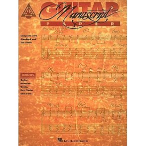Recorded Versions Guitar Tablature Manuscript Pape