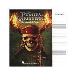 Pirates of the Caribbean Manuscript Paper - Wide Staff