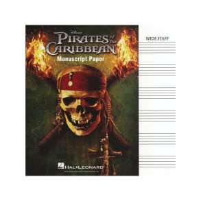 Pirates of the Caribbean Manuscript Paper - Wide Staff