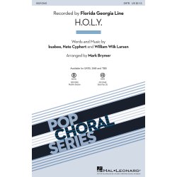 Florida Georgia Line: H.O.L.Y. (Arr. Brymer) (SATB)