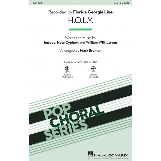 Florida Georgia Line: H.O.L.Y. (Arr. Brymer) (SAB)