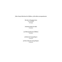 Art Songs For Children (Book/Audio)