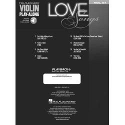 Love Songs: Violin Play-Along Volume 67