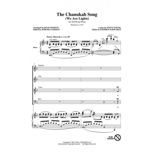 The Chanukah Song : (We Are Lights)