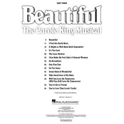 Beautiful: The Carole King Musical - Easy Piano