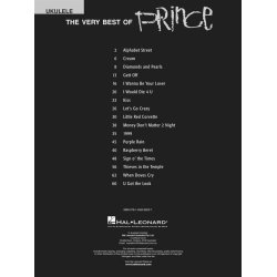 The Very Best Of Prince For Ukulele