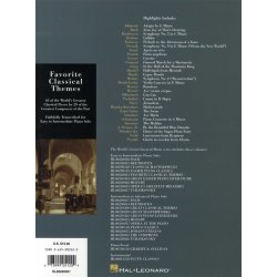 The World's Great Classical Music: Favorite Classical Themes - Easy/Intermediate Piano