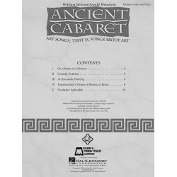 William Bolcom: Ancient Cabaret