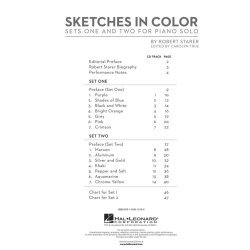 STARER ROBERT SKETCHES IN COLOR (TRUE CAROLYN) PIANO BOOK/CD