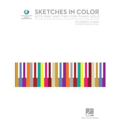 STARER ROBERT SKETCHES IN COLOR (TRUE CAROLYN) PIANO BOOK/CD