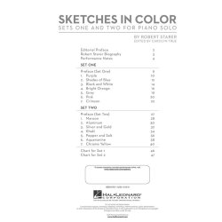 STARER ROBERT SKETCHES IN COLOR (TRUE CAROLYN) PIANO BOOK/CD