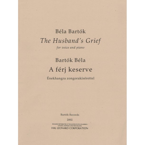 The Husband's Grief A f&eacute;rj keserve