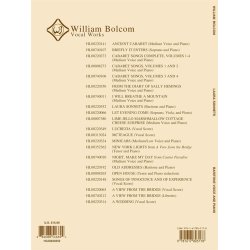 Bolcom William Laura Sonnets Baritone Horn Voice &amp; Piano Book