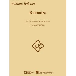 BOLCOM WILLIAM ROMANZA VIOLIN & PIANO REDUCTION SCORE & PARTS
