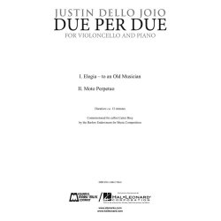 JOIO JUSTIN DELLO DUE PER DUE CELLO & PIANO SCORE & PARTS