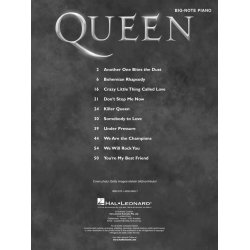 Queen For Big-Note Piano