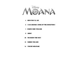 Hal Leonard Instrumental Play-Along: Moana - Cello (Book/Online Audio)