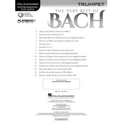 The Very Best of Bach: Instrumental Play-Along For Trumpet