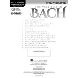 The Very Best of Bach: Instrumental Play-Along For Trombone