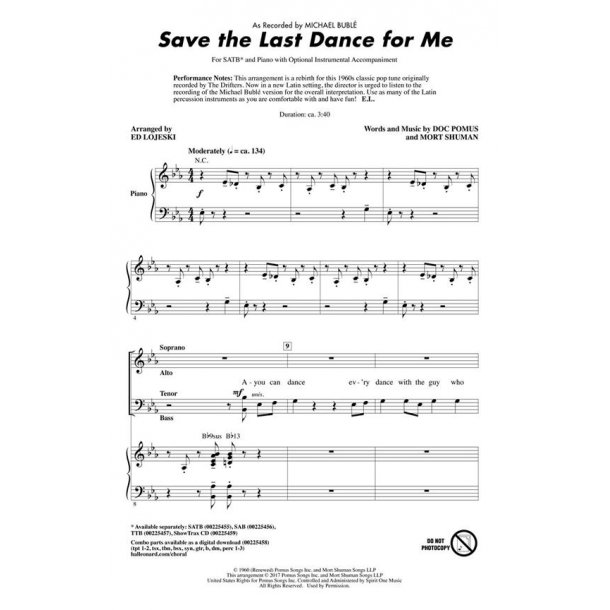 Save the Last Dance for Me