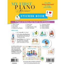 My First Piano Adventure: Sticker Book