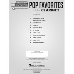 Instrumental Play-Along: Pop Favourites - Clarinet (Book/Audio)