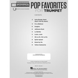 Instrumental Play-Along: Pop Favourites - Trumpet (Book/Audio)
