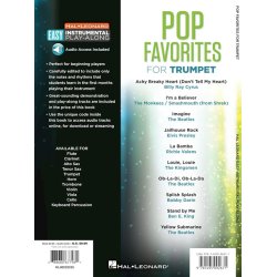 Instrumental Play-Along: Pop Favourites - Trumpet (Book/Audio)