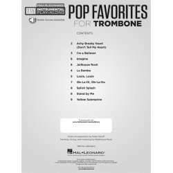Instrumental Play-Along: Pop Favourites - Trombone (Book/Audio)