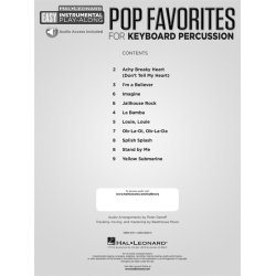 Instrumental Play-Along: Pop Favourites - Keyboard & Percussion (Book/Audio)
