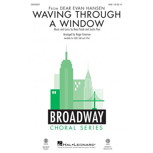 Waving Through a Window "Dear Evan Hansen" - SAB (arr. Emerson)