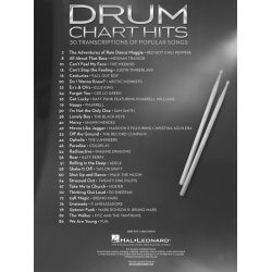Drum Chart Hits - 30 Transcriptions Of Popular Songs