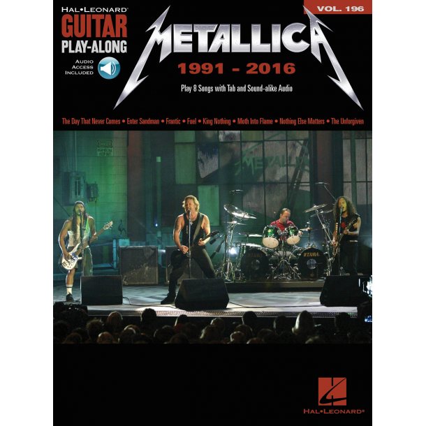 Guitar Play-Along Volume 196: Metallica 1991-2016 (Book/Online Audio)