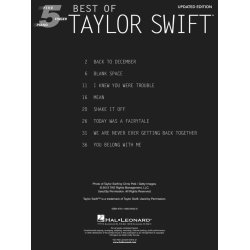 Best Of Taylor Swift &ndash; Updated Edition (Five Finger Piano)