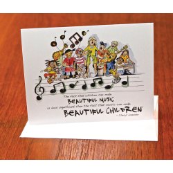 Beautiful Music, Beautiful Children Notecards : Set of 10 Cards