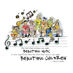 Beautiful Music, Beautiful Children Notecards : Set of 10 Cards