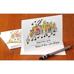 Beautiful Music, Beautiful Children Notecards : Set of 10 Cards