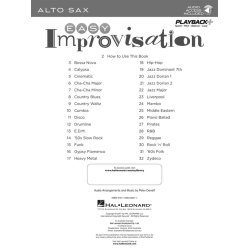 Easy Improvisation: Alto Saxophone (Book/Online Audio)