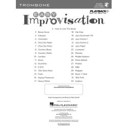 Easy Improvisation: Trombone (Book/Online Audio)