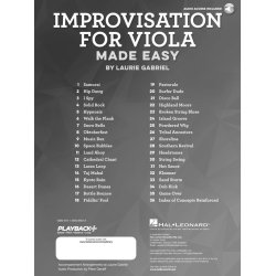 Laurie Gabriel: Improvisation For Viola Made Easy