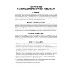 Laurie Gabriel: Improvisation For Viola Made Easy