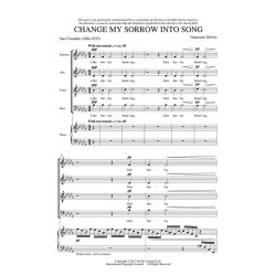 Dominick DiOrio: Change My Sorrow Into Song (SATB)