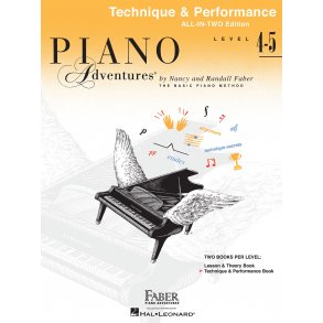 Faber Piano Adventures: Level 4-5 Technique & Performance Book - International Anglicised Edition