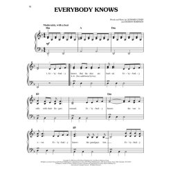 Leonard Cohen For Easy Piano