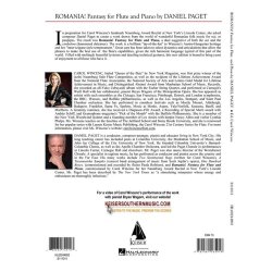 Daniel Paget: Romania! Fantasy For Flute And Piano