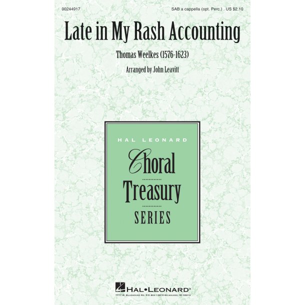 Late in My Rash Accounting