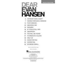 Dear Evan Hansen: Ukulele Selections