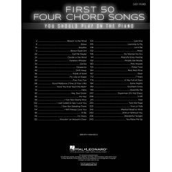 First 50 4-Chord Songs You Should Play on the Pian